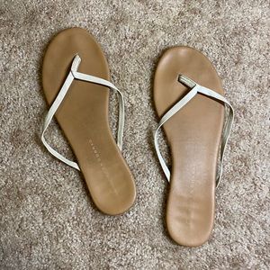 White Flip Flop Sandals
